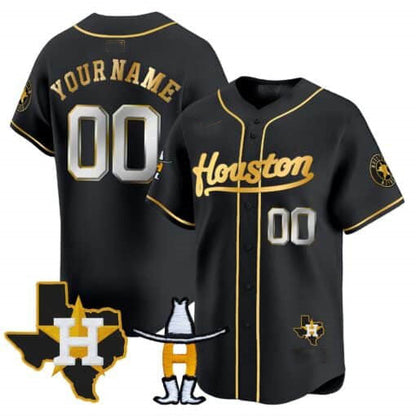 Custom Houston Astros Rodeo Patch Vapor Premier Limited – All Stitched Baseball Jersey - Main View