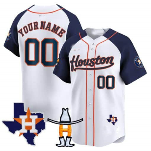 Custom Houston Astros Rodeo Patch Vapor Premier Limited – All Stitched Baseball Jersey view 4