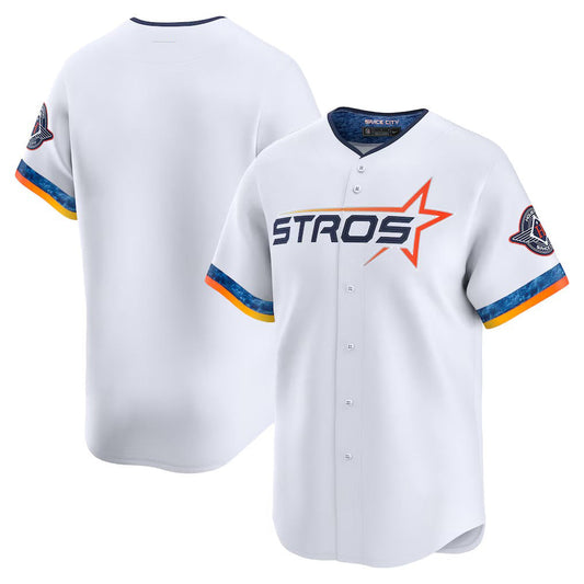 Houston Astros White 2025 City Connect Limited Stitched Baseball Jersey - Main View