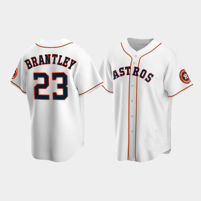 Baseball Houston Astros #23 Michael Brantley White Stitched Jersey - Main View