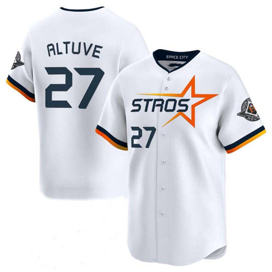 Houston Astros #27 Jose Altuve White 2025 City Connect Limited Stitched Baseball Jersey - Main View