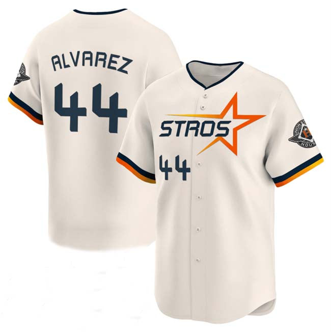 Houston Astros #44 Yordan Alvarez Cream 2025 City Connect Limited Stitched Baseball Jersey - Main View