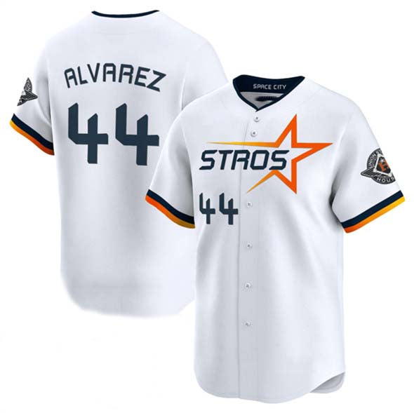 Houston Astros #44 Yordan Alvarez White 2025 City Connect Limited Stitched Baseball Jersey - Main View