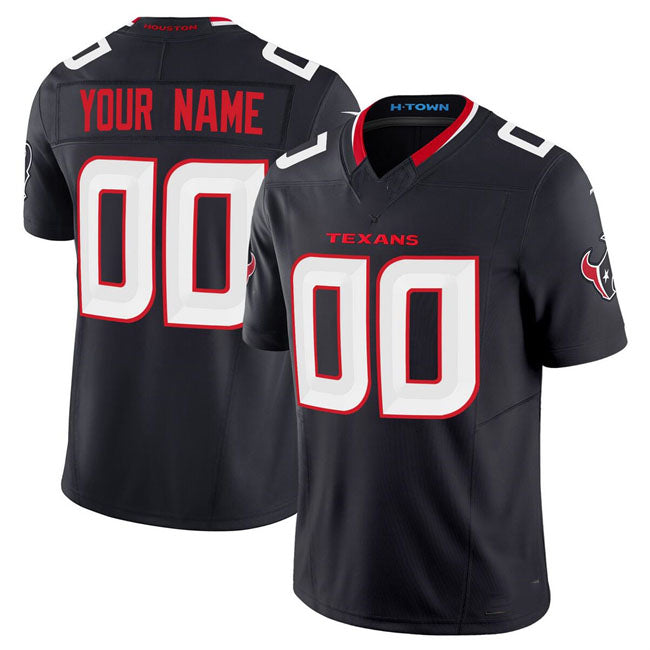 H.Texans Active Player Custom Navy 2024 F.U.S.E Vapor Football Stitched Jersey - Main View