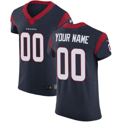 Custom H.Texans Navy Blue Team Color Vapor Untouchable Custom Elite Jersey Stitched American Football Jerseys - Main View
