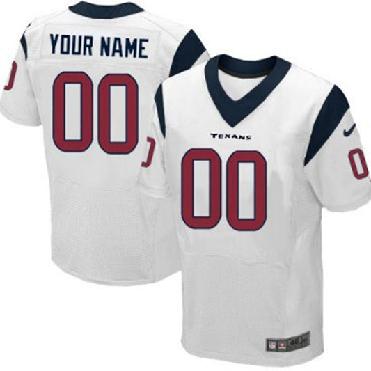 Custom H.Texans  White Elite Jersey Stitched American Football Jerseys - Main View