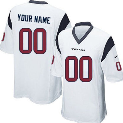 Custom H.Texans  White Limited Jersey Stitched American Football Jerseys - Main View