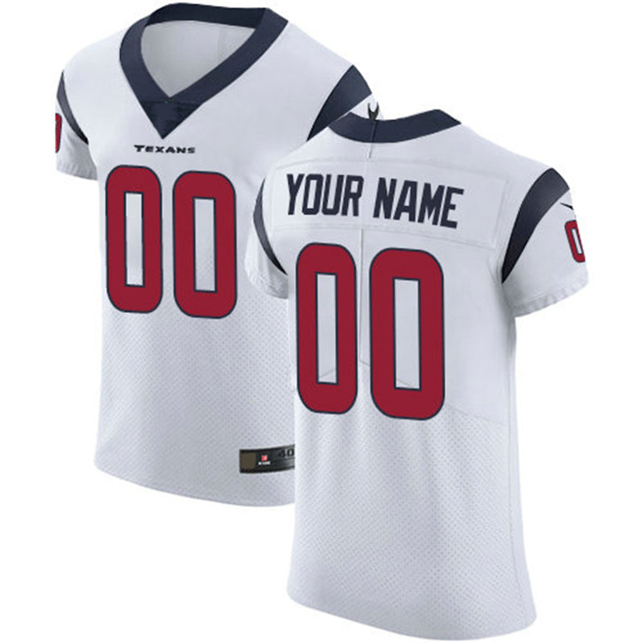 Custom H.Texans White Vapor Untouchable Custom Elite Jersey Stitched American Football Jerseys - Main View