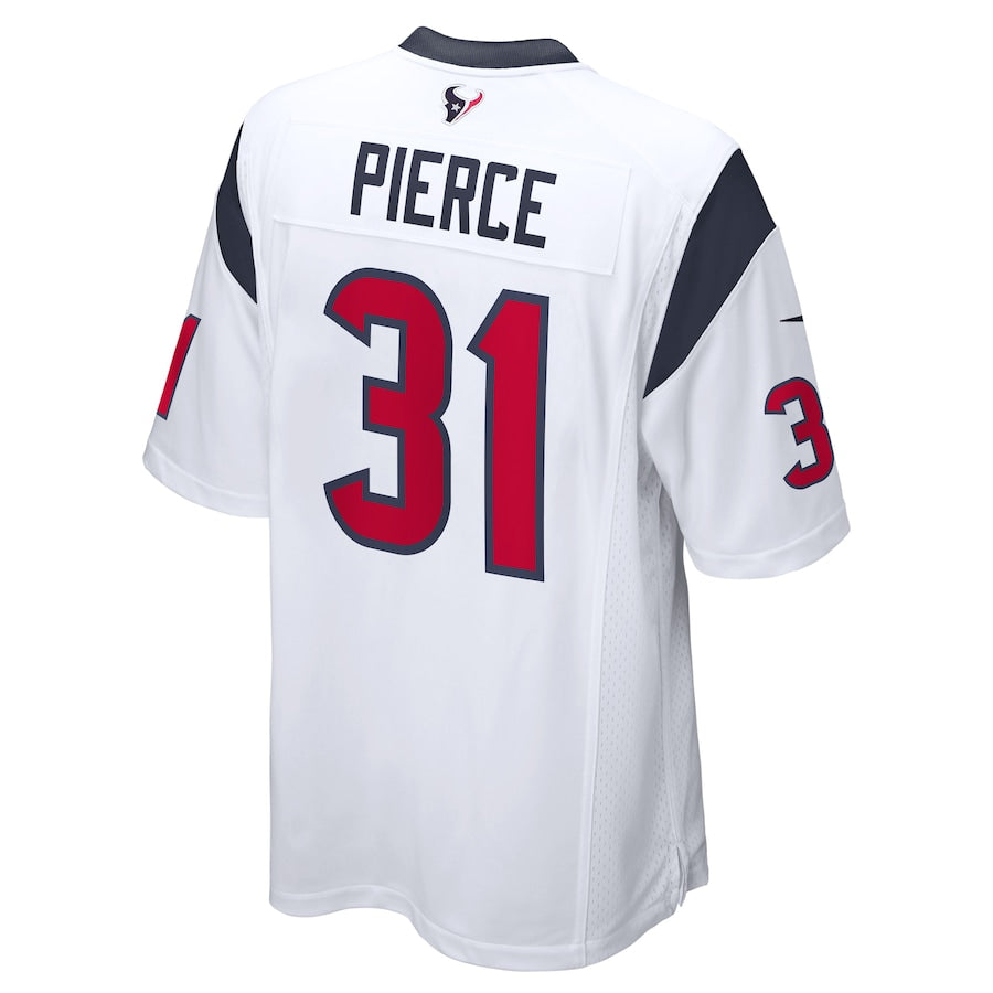 H.Texans #31 Dameon Pierce White Game Player Jersey Stitched American Football Jerseys - Main View