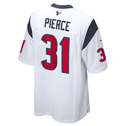 H.Texans #31 Dameon Pierce White Game Player Jersey Stitched American Football Jerseys - Main View