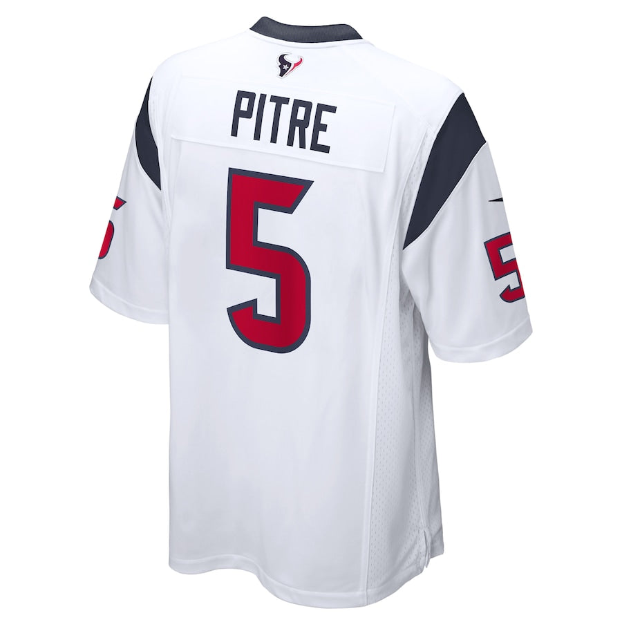 H.Texans #5 Jalen Pitre White Game Player Jersey Stitched American Football Jerseys - Main View