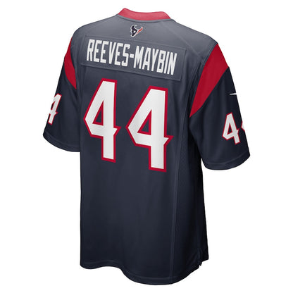 H.Texans #44 Jalen Reeves-Maybin Navy Game Player Jersey Stitched American Football Jerseys - Main View