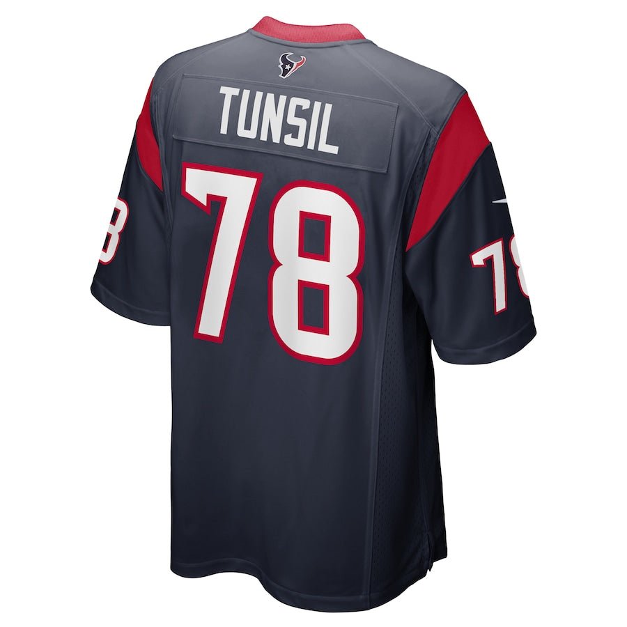 H.Texans #78 Laremy Tunsil Navy Game Jersey Stitched American Football Jerseys - Main View