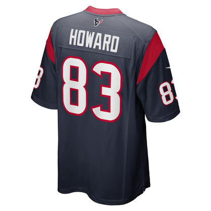 H.Texans #83 O.J. Howard Navy Game Player Jersey Stitched American Football Jerseys - Main View