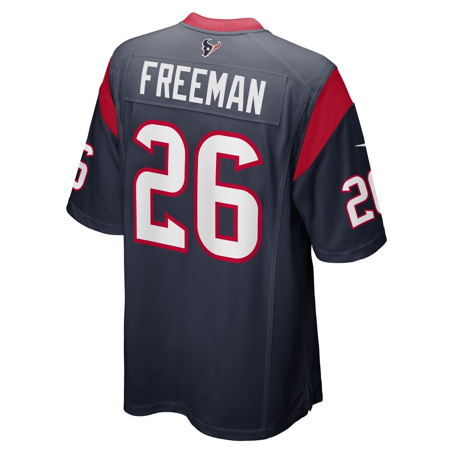 H.Texans #26 Royce Freeman Navy Game Player Jersey Stitched American Football Jerseys - Main View