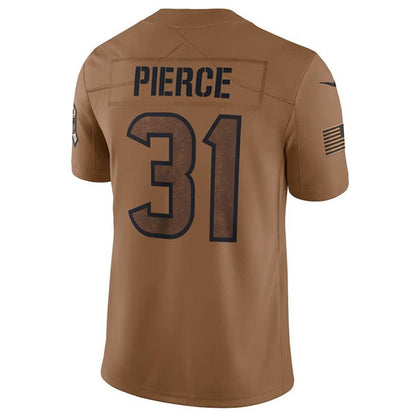 H.Texans #31 Dameon Pierce Brown Game Jersey Stitched American Football Jerseys - Main View