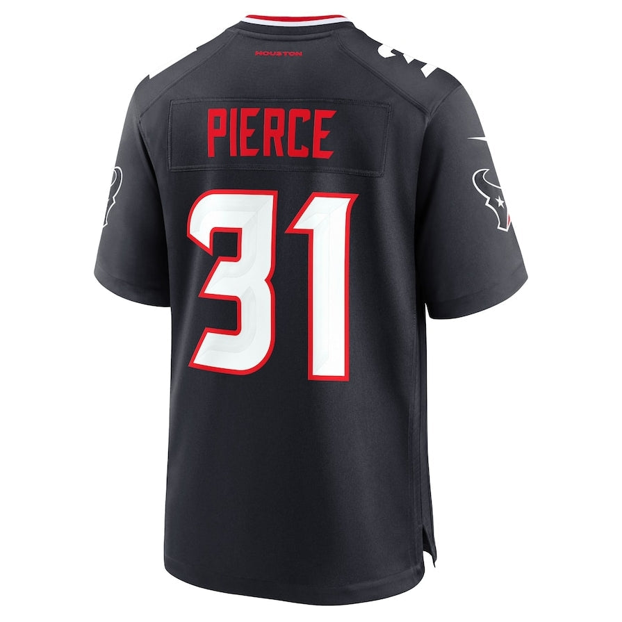 H.Texans #31 Dameon Pierce Game Jersey - Navy Football Jerseys - Main View
