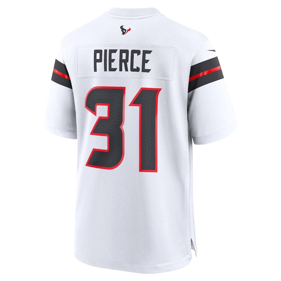 H.Texans #31 Dameon Pierce Game Jersey - White Football Jerseys - Main View