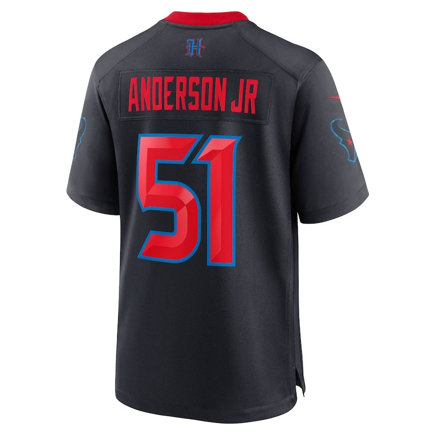 H.Texans #51 Will Anderson Jr. 2nd Alternate Game Jersey - Navy Football Jerseys - Main View