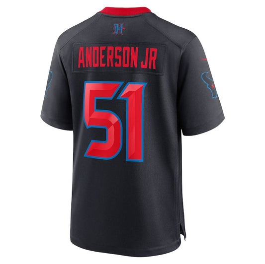 H.Texans #51 Will Anderson Jr. 2nd Alternate Game Jersey - Navy Football Jerseys - Main View