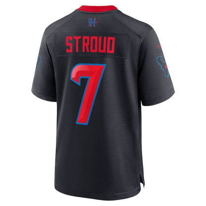 H.Texans #7 C.J. Stroud 2nd Alternate Game Jersey - Navy American Football Jerseys - Main View