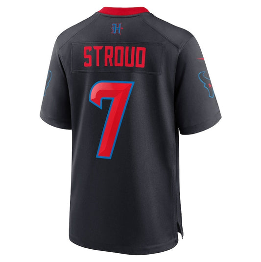 H.Texans #7 C.J. Stroud 2nd Alternate Game Jersey - Navy American Football Jerseys - Main View