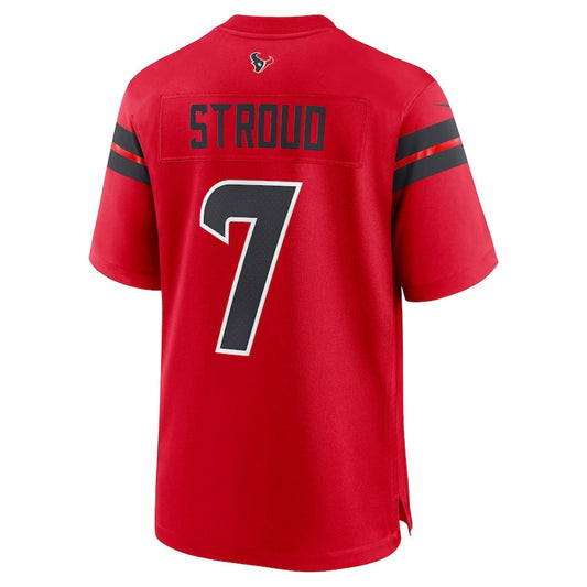H.Texans #7 C.J. Stroud Game Jersey - Red American Football Jerseys - Main View