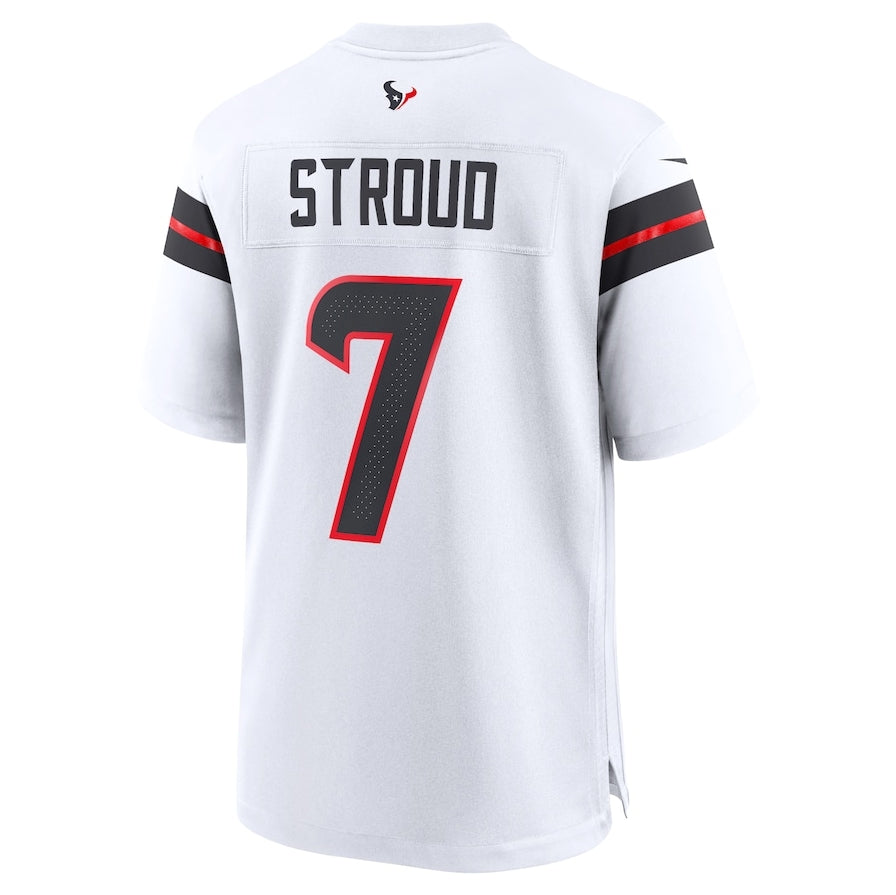 H.Texans #7 C.J. Stroud Game Jersey - White American Football Jerseys - Main View