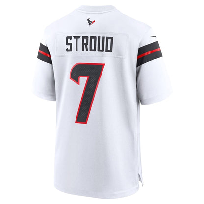 H.Texans #7 C.J. Stroud Game Jersey - White American Football Jerseys - Main View