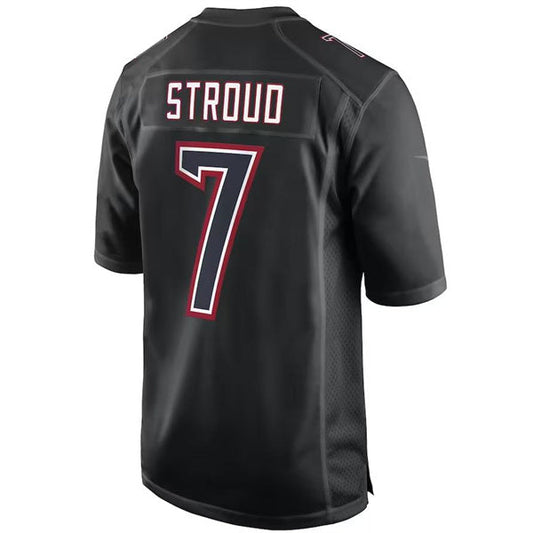 H.Texans #7 C.J. Stroud Navy Game Jersey Stitched American Football Jerseys - Main View