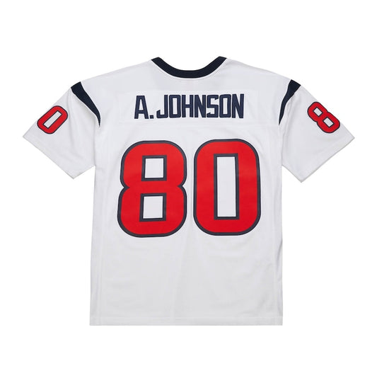 H.Texans #80 Andre Johnson Mitchell & Ness White Legacy Replica American Football Jerseys - Main View
