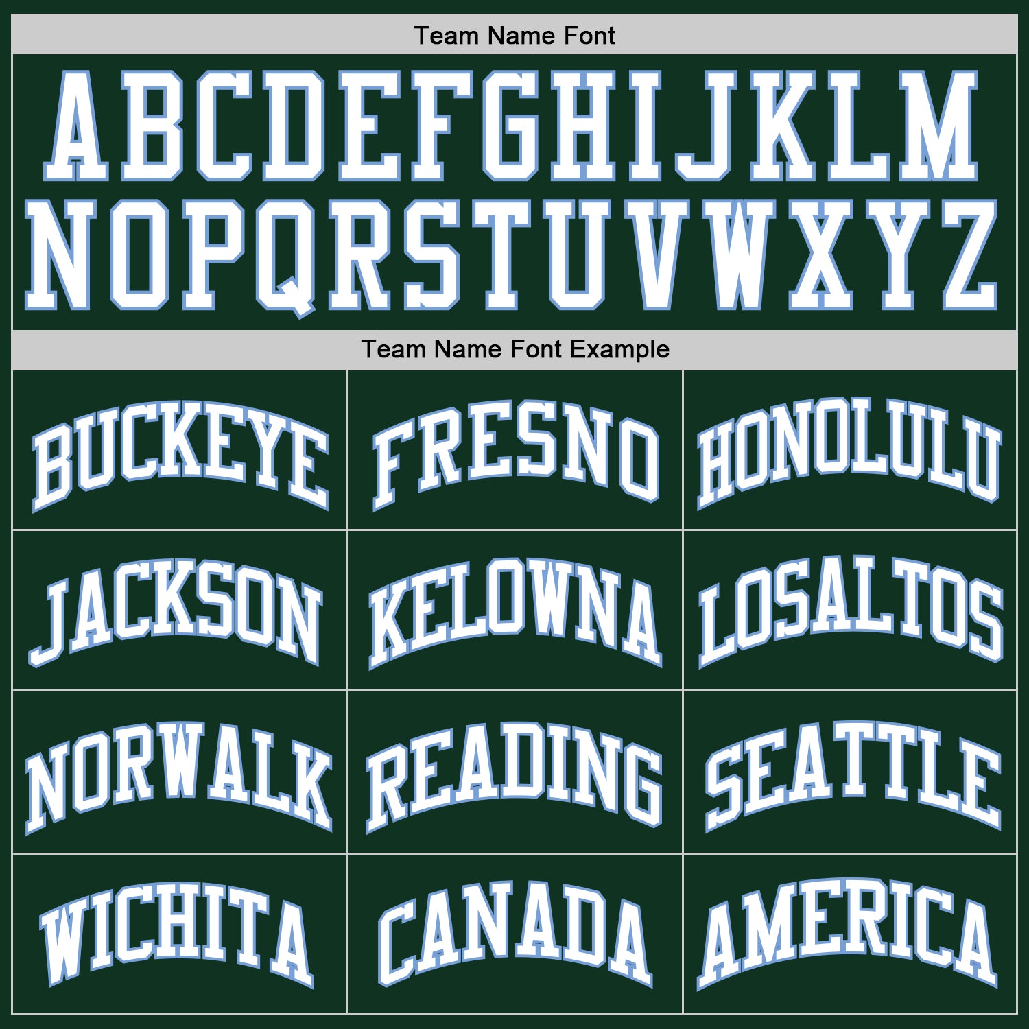 Custom Hunter Green White-Light Blue Authentic Throwback Basketball Jersey view 4