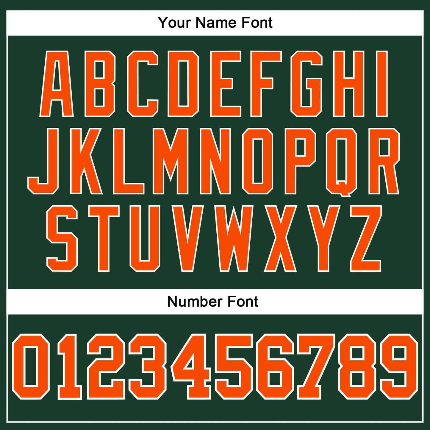 Custom Hunter Green Orange-White Authentic Throwback Basketball Jersey view 4