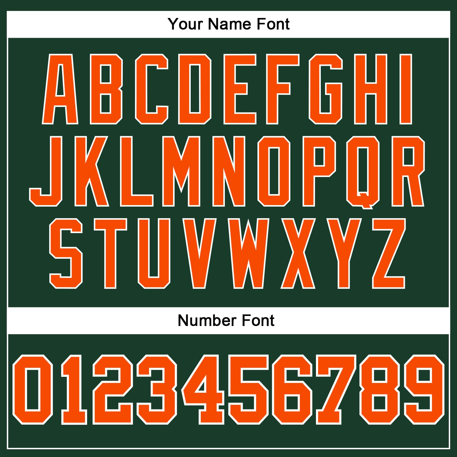 Custom Hunter Green Orange-White Authentic Throwback Basketball Jersey view 4