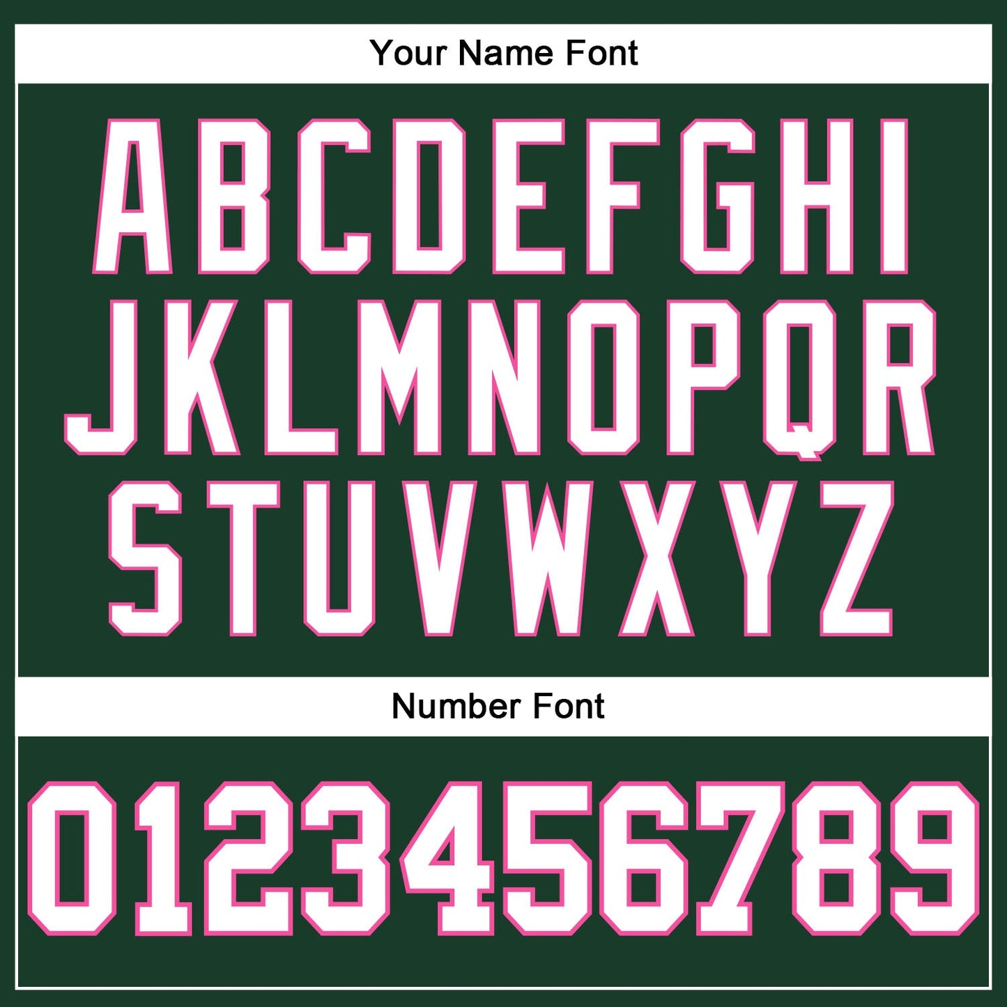 Custom Hunter Green White-Pink Authentic Throwback Basketball Jersey view 4