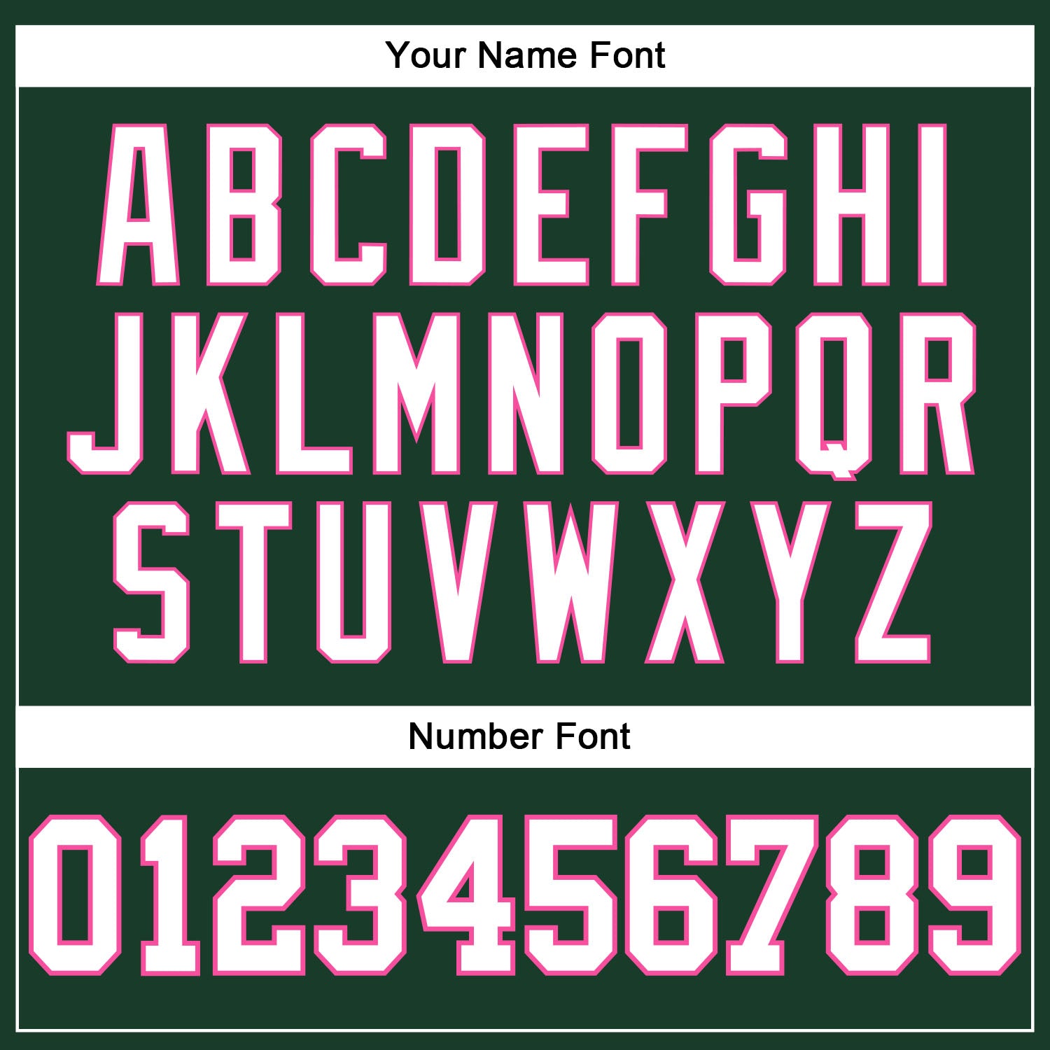Custom Hunter Green White-Pink Authentic Throwback Basketball Jersey view 4