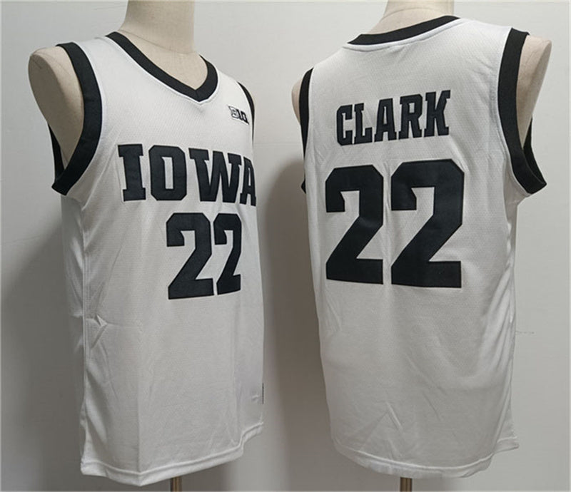 I.Hawkeyes #22 Caitlin Clark White Stitched Jersey College Jerseys - Main View
