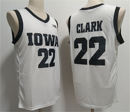 I.Hawkeyes #22 Caitlin Clark White Stitched Jersey College Jerseys - Main View