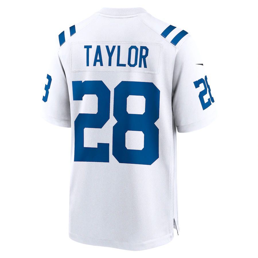 IN.Colts #28 Jonathan Taylor  White Player Game Jersey Stitched American Football Jerseys - Main View