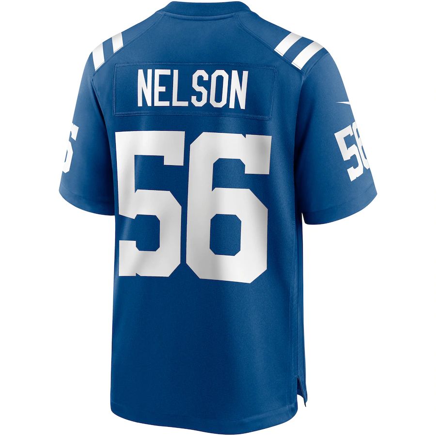 IN.Colts #56 Quenton Nelson Royal Game Player Jersey Stitched American Football Jerseys - Main View