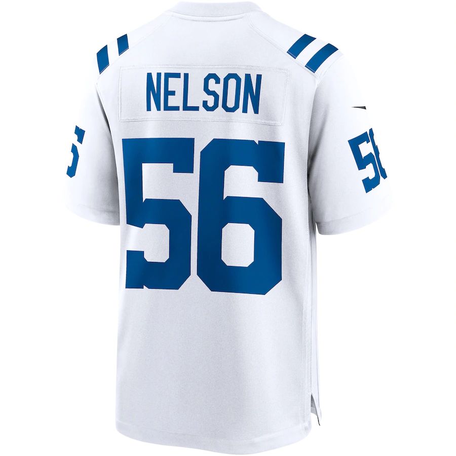 IN.Colts #56 Quenton Nelson White Game Player Jersey Stitched American Football Jerseys - Main View