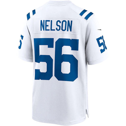 IN.Colts #56 Quenton Nelson White Game Player Jersey Stitched American Football Jerseys - Main View