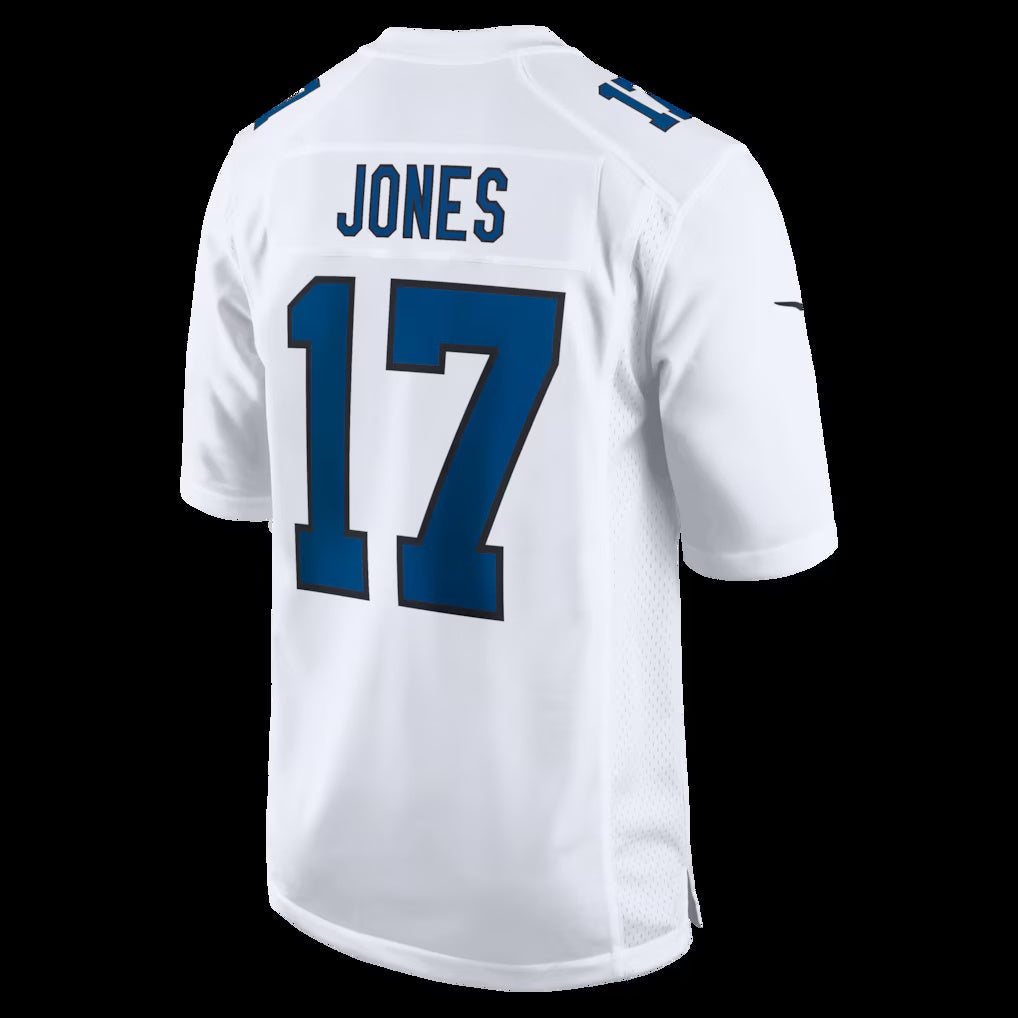 IN.Colts #17 Daniel Jones Tundra White Fashion Game Stitched American Football Jerseys - Main View