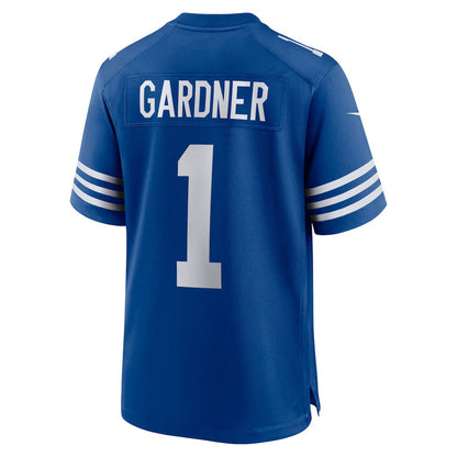 IN.Colts #1 Ahmad Sauce Gardner Royal Alternate Game Stitched American Football Jerseys - Main View