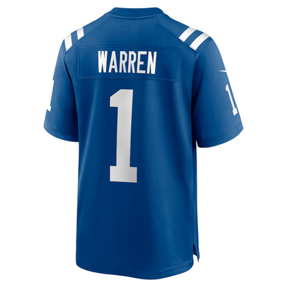 IN.Colts #1 Tyler Warren Royal 2025 Draft First Round Pick Game Stitched American Football Jerseys - Main View