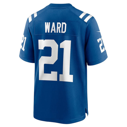 IN.Colts #21 Charvarius Ward Royal Team Game Stitched American Football Jerseys - Main View