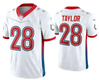 IN.Colts #28 Jonathan Taylor White 2022 Pro Bowl Vapor Untouchable Stitched Limited Jersey American Football Jerseys - Main View