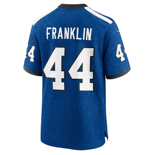 IN.Colts #44 Zaire Franklin Royal Indiana Nights Alternate Game Stitched American Football Jerseys - Main View