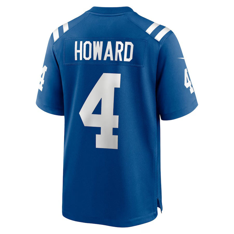 IN.Colts #4 Xavien Howard Royal Team Game American Football Jerseys - Main View