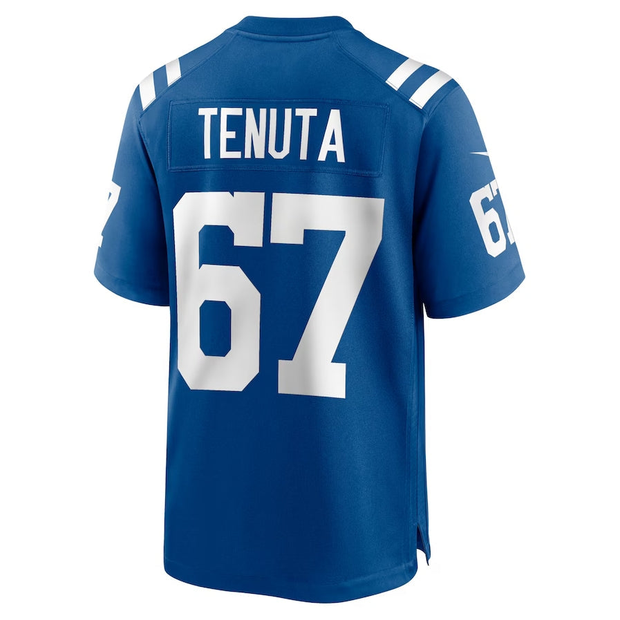 IN.Colts #67 Luke Tenuta Royal Team Game Stitched American Football Jerseys - Main View